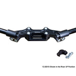 Ducati Monster 821 2014-17 Clipon Adapter Plate w/ STD black bars, Res. Spacer 1 inch Standard Rise