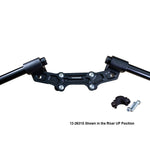 Ducati Monster 821 2014-17 Clipon Adapter Plate w/ STD black bars, Res. Spacer 1 inch Standard Rise