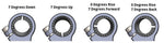 2015-18 Yamaha R3 Side Mount 35mm Rise Adjustable Angle Clipon Risers w/ 11in Bars