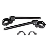 12-2755D BMW S1000RR Side Mount 35mm Rise Adjustable Angle Clipon Risers, 55mm w/ OEM Clipon Delete