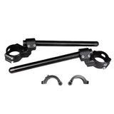 12-2755D BMW S1000RR Side Mount 35mm Rise Adjustable Angle Clipon Risers, 55mm w/ OEM Clipon Delete
