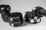 BMW S1000RR 2020 55MM Diameter Side Mount 35mm Rise Eccentric Clip-on Riser Assembly with OEM Clipon Delete - Woodcraft Technologies