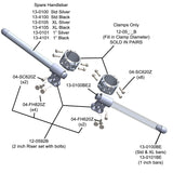 2 inch Clipon Risers (with standard 7/8" bars) - Woodcraft Technologies