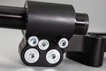 Adjustable Riser Clipon Adapter Plate w/ Std. Black Bars Kawasaki NINJA 650 2006-2016, ER6N 2009-2011 - Woodcraft Technologies