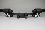 Adjustable Riser Clipon Adapter Plate w/ XL Black Bars Ducati Scrambler - Woodcraft Technologies