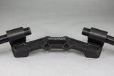 Adjustable Riser Clipon Adapter Plate w/ XL Black Bars Ducati Scrambler - Woodcraft Technologies