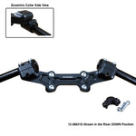 Ducati Monster 821 2014-17 Clipon Adapter Plate w/ STD black bars, Res. Spacer 1 inch Standard Rise
