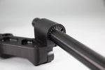Adjustable Riser Clipon Adapter Plate w/ XL Black Bars Ducati Monster 696/796/1100 - Woodcraft Technologies