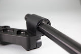 Adjustable Riser Clipon Adapter Plate w/ XL Black Bars Ducati Monster 696/796/1100 - Woodcraft Technologies