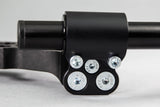Adjustable Riser Clipon Adapter Plate w/ XL Black Bars Ducati Monster 696/796/1100 - Woodcraft Technologies