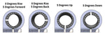 75mm Rise Front Mount Adjustable Angle Clipon Risers (with standard 7/8" bars)