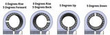 75mm Rise Front Mount Adjustable Angle Clipon Risers (with standard 7/8" bars)