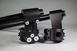 BMW R Nine T Pure-Scrambler 43mm Adjustable Angle 75mm Rise Clip-on Riser Assembly with Standard Black Bars - Woodcraft Technologies