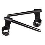BMW R Nine T 55mm Adjustable Angle 75mm Rise Clip-on Riser Assembly with Standard Black Bars - Woodcraft Technologies