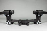 Adjustable Riser Clipon Adapter Plate w/ XL Black Bars Ducati Scrambler - Woodcraft Technologies