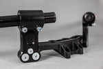 Adjustable Riser Clipon Adapter Plate w/ XL Black Bars Ducati Scrambler - Woodcraft Technologies