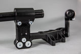 Adjustable Riser Clipon Adapter Plate w/ XL Black Bars Ducati Scrambler - Woodcraft Technologies