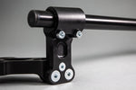 Adjustable Riser Clipon Adapter Plate w/ XL Black Bars Ducati Monster 696/796/1100 - Woodcraft Technologies