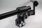 Adjustable Riser Clipon Adapter Plate w/ XL Black Bars Ducati Monster 696/796/1100 - Woodcraft Technologies