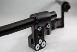 Adjustable Riser Clipon Adapter Plate w/ XL Black Bars Ducati Monster 696/796/1100 - Woodcraft Technologies