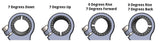 75mm Rise Side Mount Adjustable Angle Clipon Risers (with 7/8" bars)