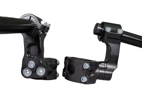 Woodcraft 75MM Rise Side Mount Adjustable Clip ons for Kawasaki Ninja 650, Z650 2017-20 - Woodcraft Technologies