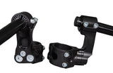 Aprilia Tuono V4 1100 2015-20 51mm Side Mount 75mm Rise Eccentric Adjustable Clip-on Riser - Woodcraft Technologies