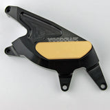60-0228RC Suzuki SV650 2016-20 RHS Clutch Cover Protector, Black with Skid Pad Options - Woodcraft Technologies