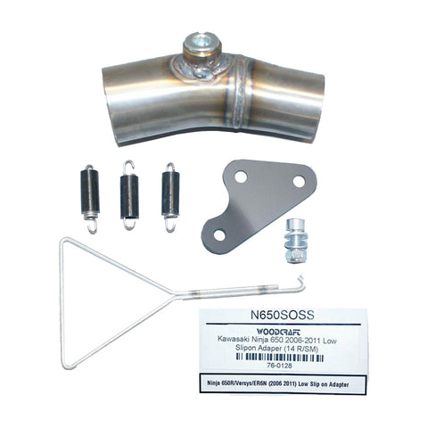 Kawasaki Ninja 650 2006-2011 Low Slipon Adaper (14 R/SM) - Woodcraft Technologies