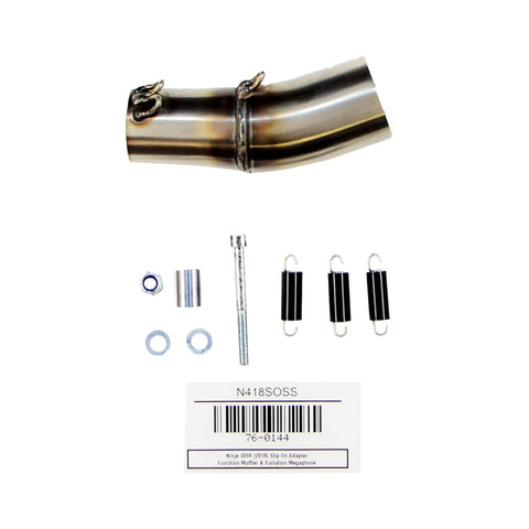 Kawasaki 2018 Ninja400 Megaphone Slipon Adapter Elbow (122) - Woodcraft Technologies