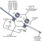 2 inch Clipon Risers (with standard 7/8" bars) - Woodcraft Technologies